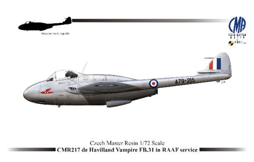 Czech Master Resin CMR72-217 1:72 de Havilland Vampire FB.31 in RAAF Service
