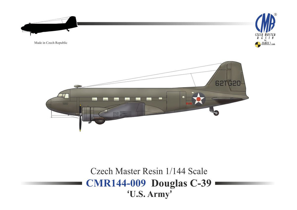CMR CMR144-009 Douglas C-39 with USAAC Decals 1:144