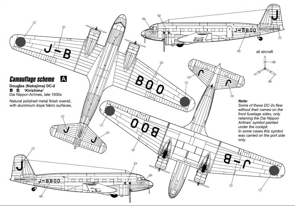 Czech Master Resin CMR144-010 1:144 Douglas DC-2 'Civilian Service'