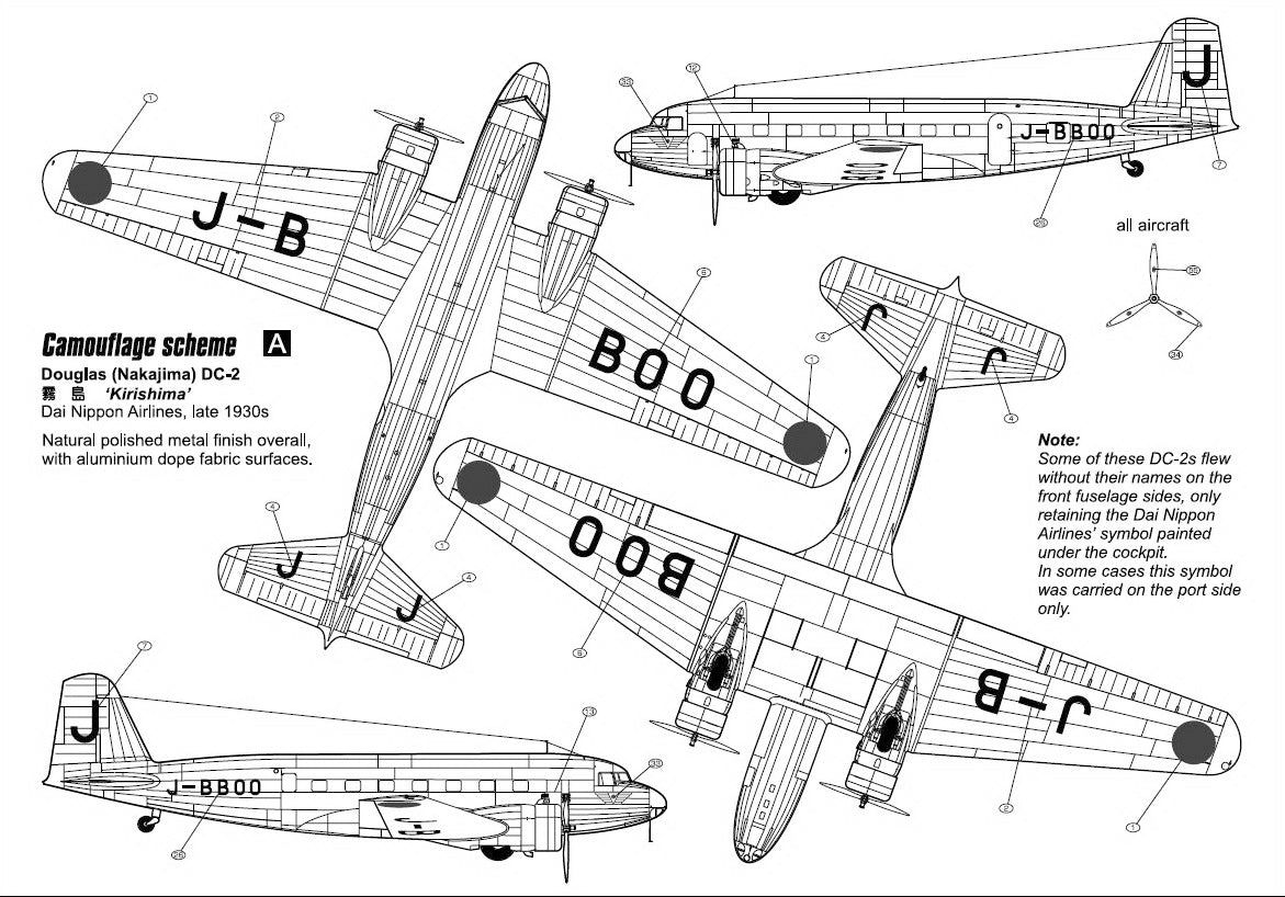 Czech Master Resin CMR144-010 1:144 Douglas DC-2 'Civilian Service'