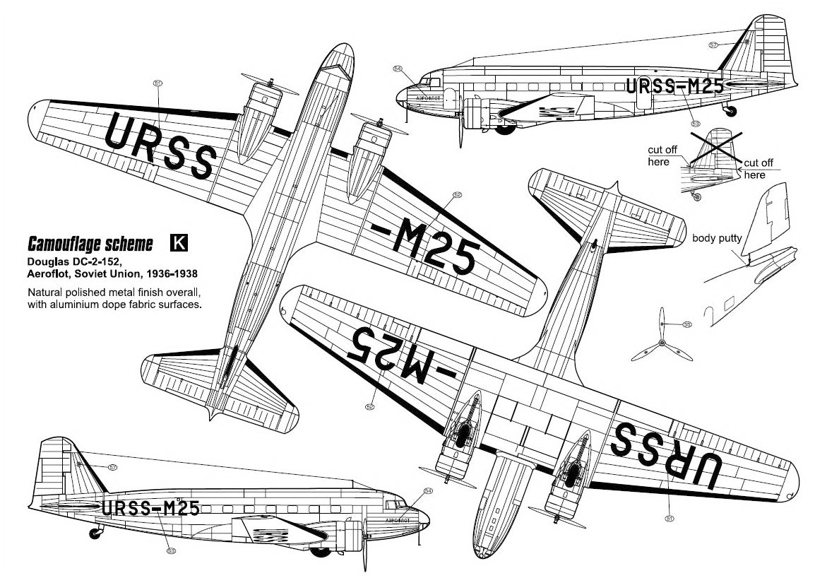 Czech Master Resin CMR144-010 1:144 Douglas DC-2 'Civilian Service'