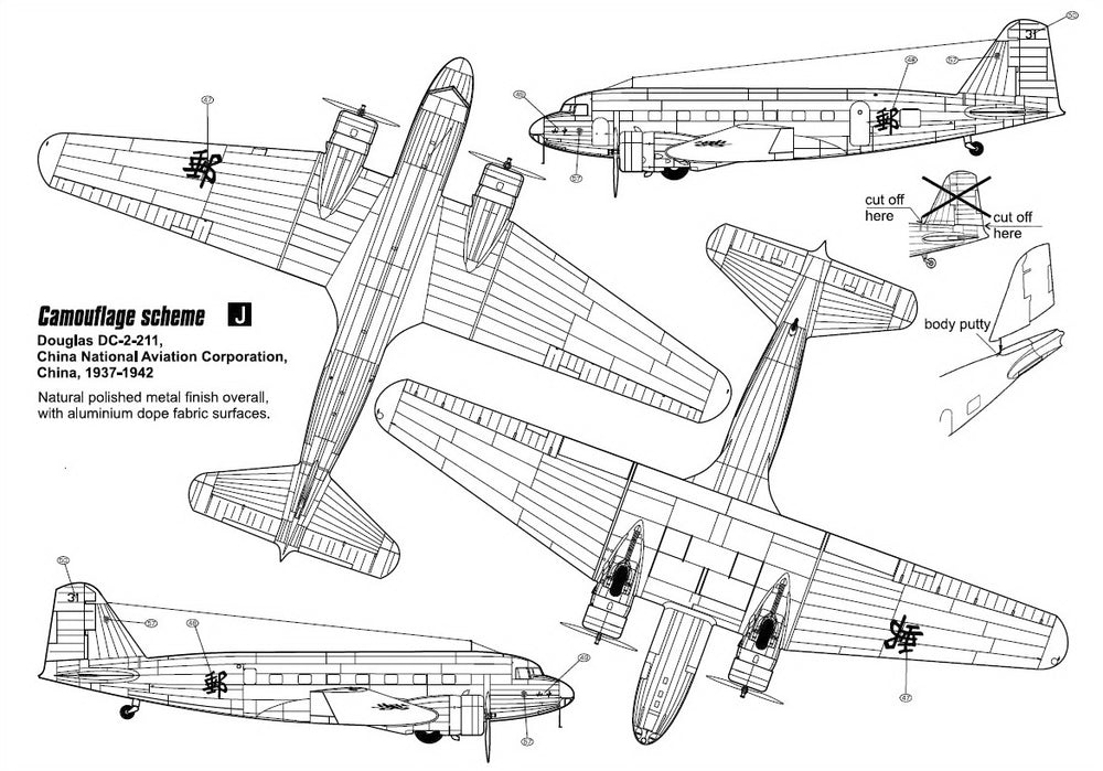 Czech Master Resin CMR144-010 1:144 Douglas DC-2 'Civilian Service'