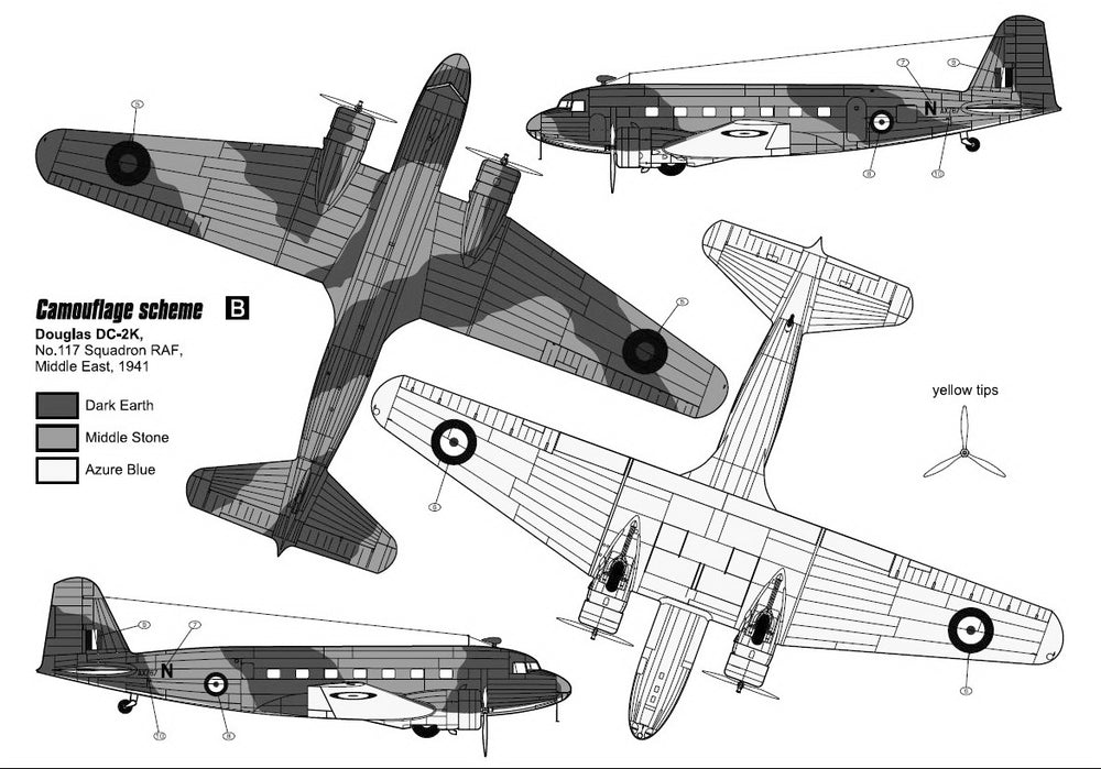 Czech Master Resin CMR144-011 1:144 Douglas DC-2 Military Service Worldwide