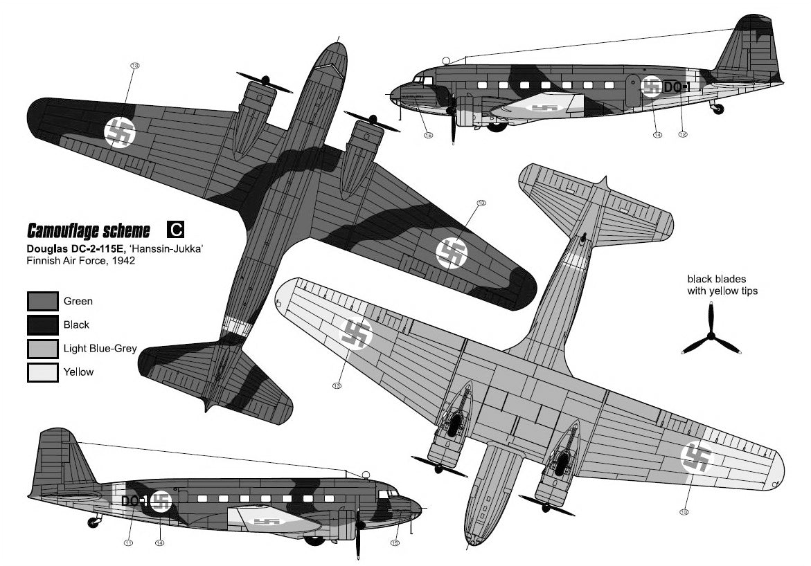 Czech Master Resin CMR144-011 1:144 Douglas DC-2 Military Service Worldwide