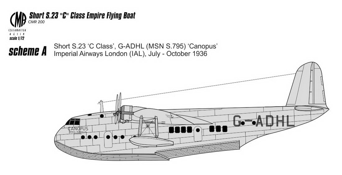 Czech Master Resin CMR72-200 1:72 Short S.23 C-Class Empire Boat