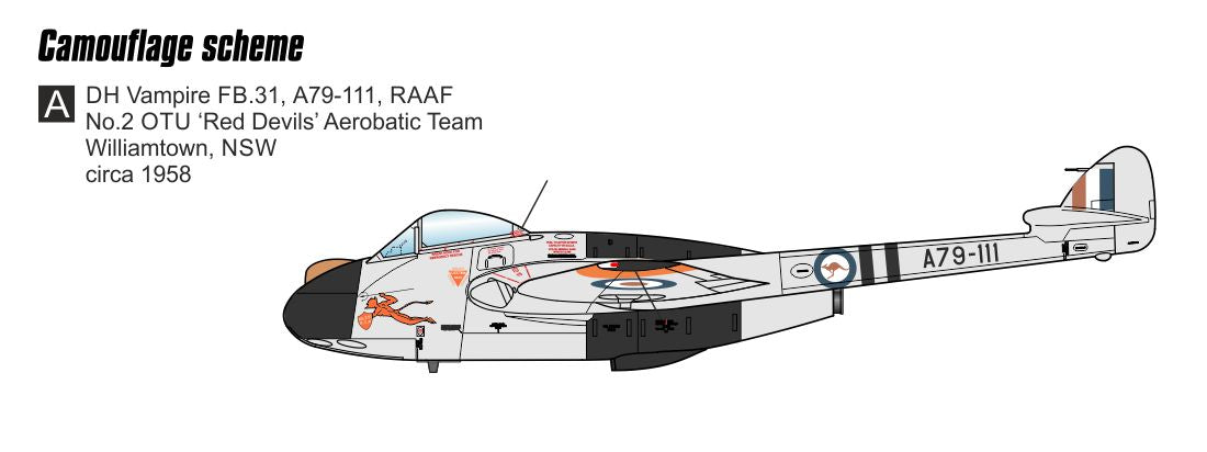 Czech Master Resin CMR72-217 1:72 de Havilland Vampire FB.31 in RAAF Service