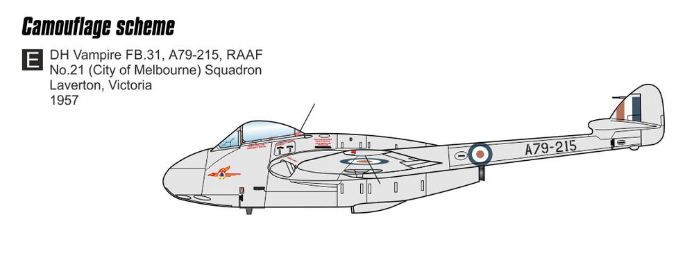 Czech Master Resin CMR72-217 1:72 de Havilland Vampire FB.31 in RAAF Service