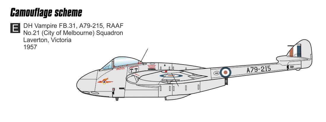 Czech Master Resin CMR72-217 1:72 de Havilland Vampire FB.31 in RAAF Service