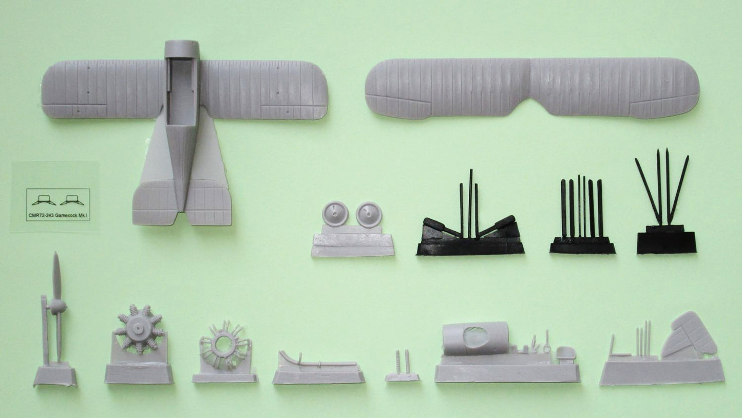 Czech Master Resin CMR72-243 1:72 Gloster Gamecock Mk.I 'RAF Service' includes
