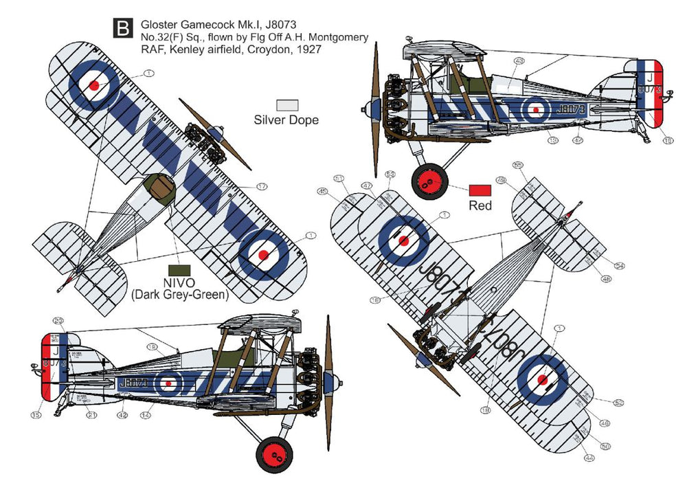 Czech Master Resin CMR72-243 1:72 Gloster Gamecock Mk.I 'RAF Service' includes
