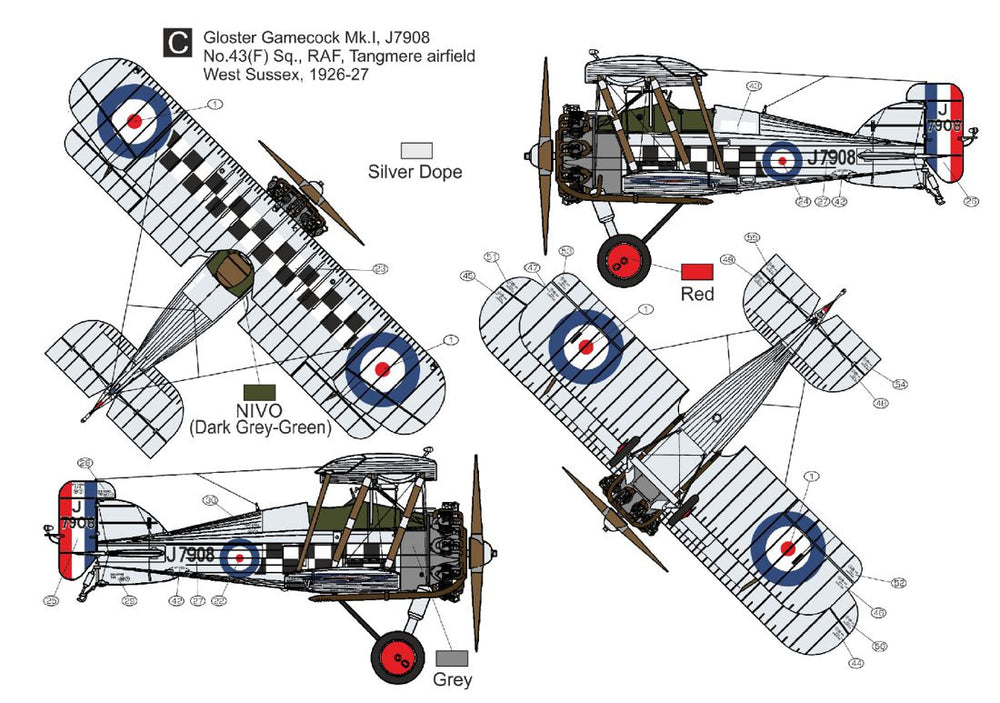 Czech Master Resin CMR72-243 1:72 Gloster Gamecock Mk.I 'RAF Service' includes