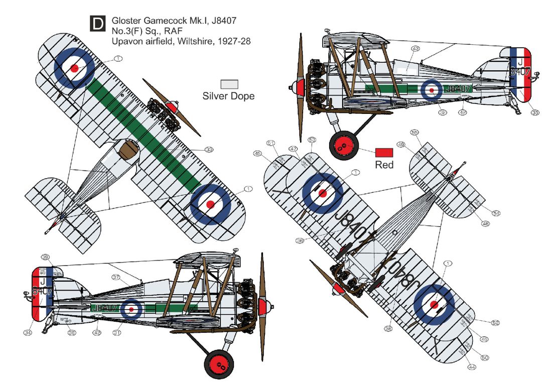 Czech Master Resin CMR72-243 1:72 Gloster Gamecock Mk.I 'RAF Service' includes