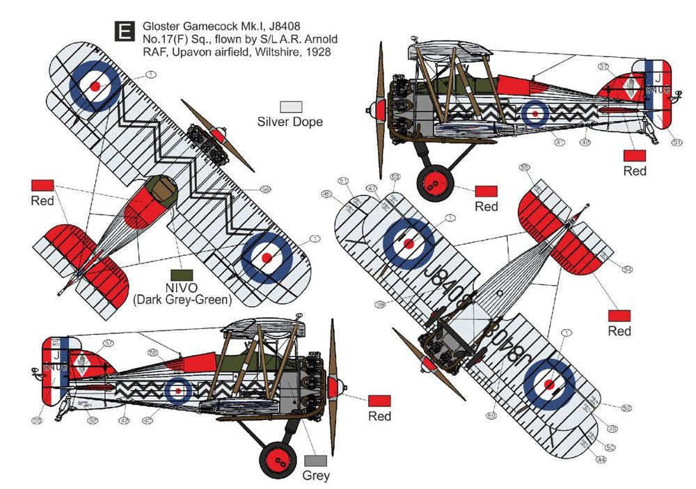 Czech Master Resin CMR72-243 1:72 Gloster Gamecock Mk.I 'RAF Service' includes