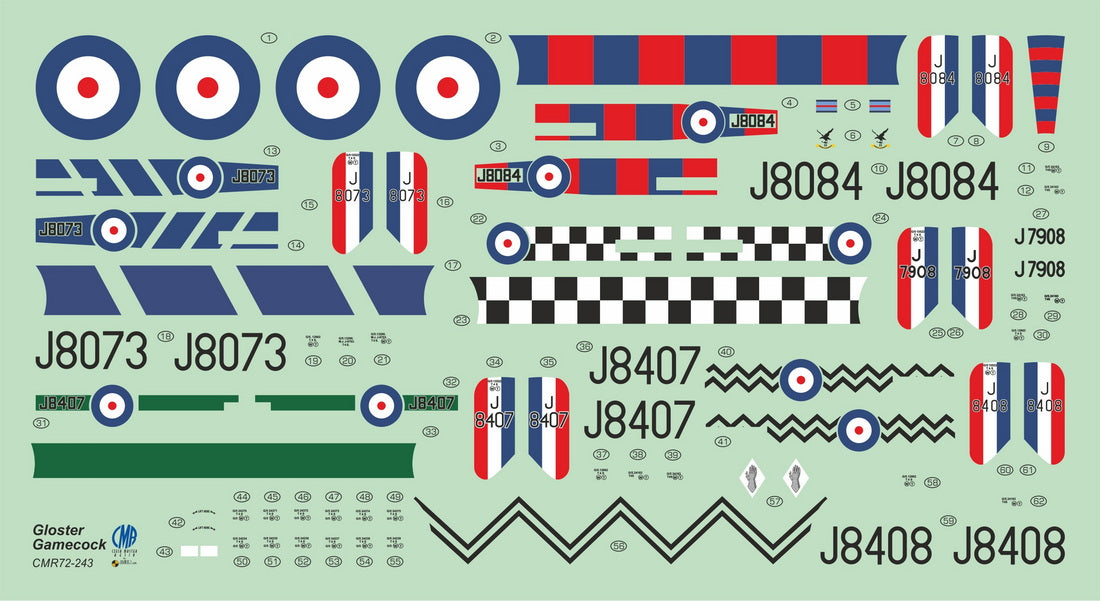 Czech Master Resin CMR72-243 1:72 Gloster Gamecock Mk.I 'RAF Service' includes