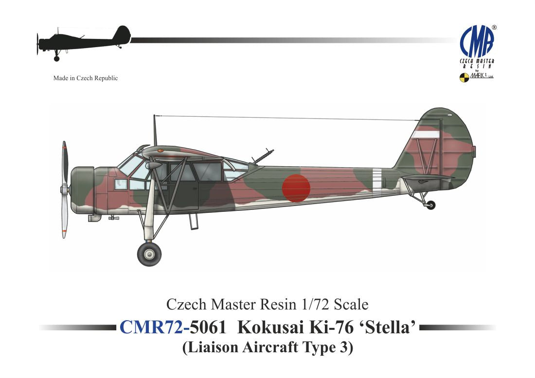 Czech Master Resin CMR72-5061 1:72 Kokusai Ki-76 'Stella'