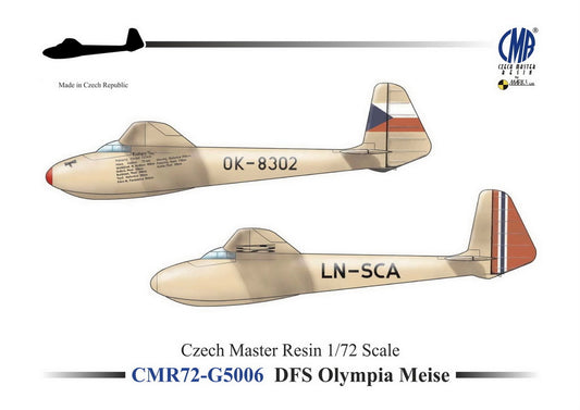 Czech Master Resin CMR72-G5006 1:72 Olympia Meise with decals