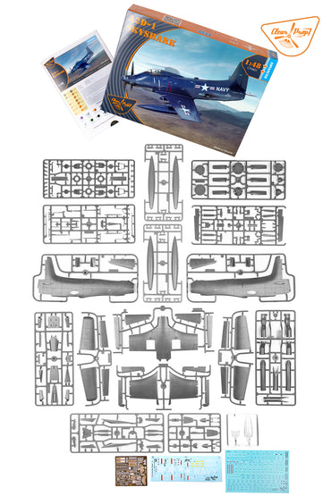 Clear Prop Models CP4801 1:48 Douglas A2D-1 Skyshark ADVANCED KIT