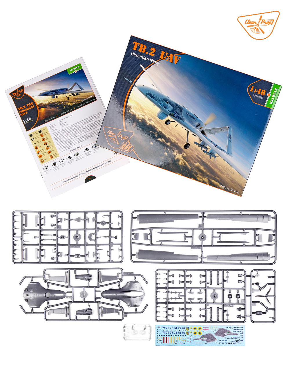 Clear Prop CP4810 1:48 Bayraktar TB.2 UAV Ukrainian Navy