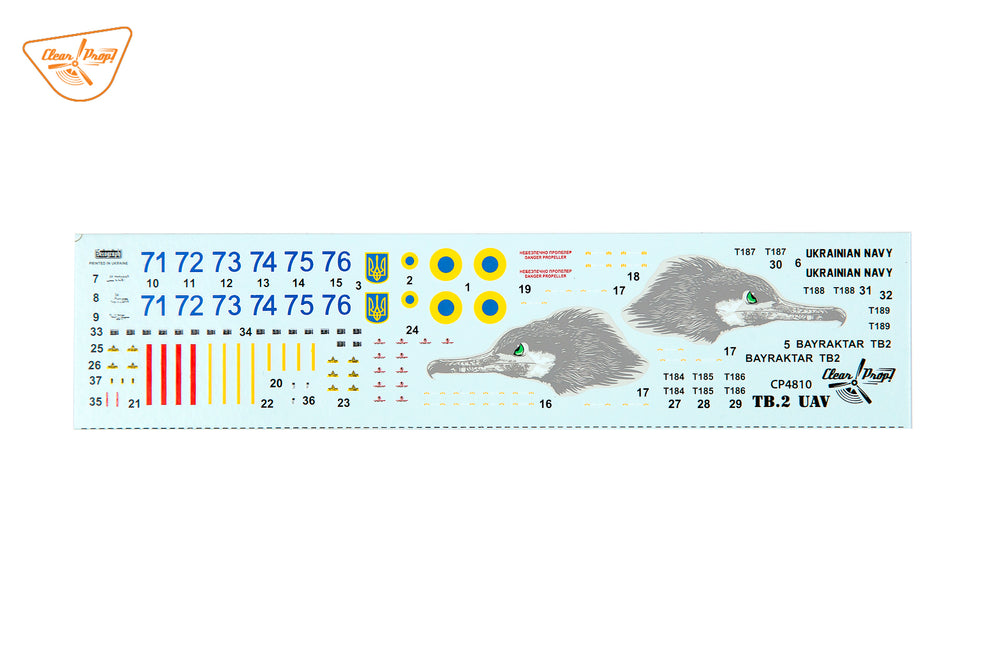 Clear Prop CP4810 1:48 Bayraktar TB.2 UAV Ukrainian Navy
