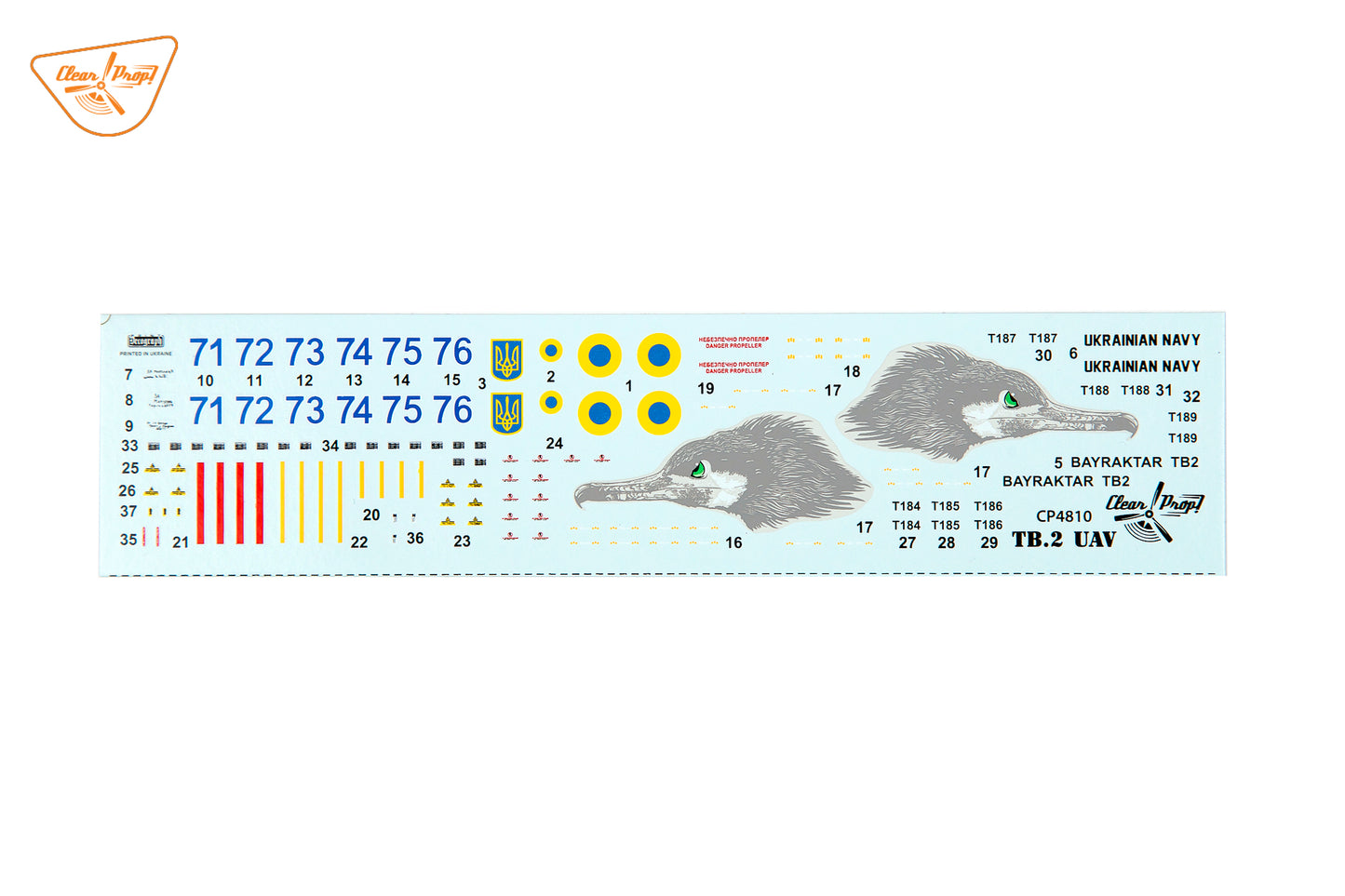 Clear Prop CP4810 1:48 Bayraktar TB.2 UAV Ukrainian Navy