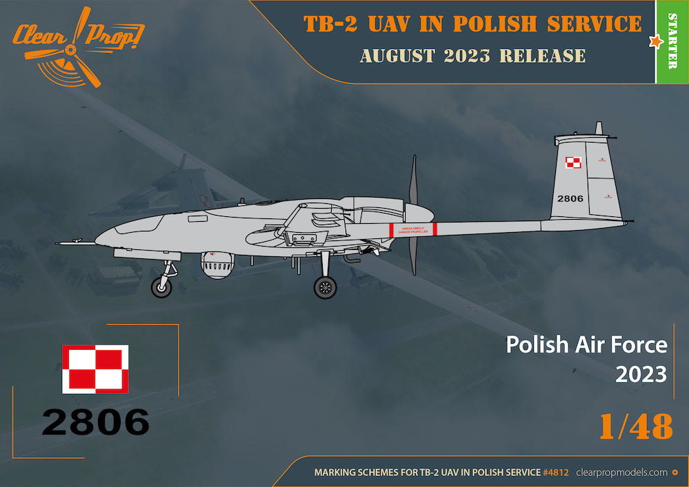 Clear Prop CP4812 1:48 Bayraktar TB.2 UAV Polish/Ukraine Service