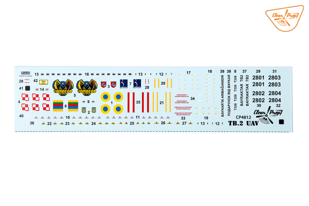 Clear Prop CP4812 1:48 Bayraktar TB.2 UAV Polish/Ukraine Service