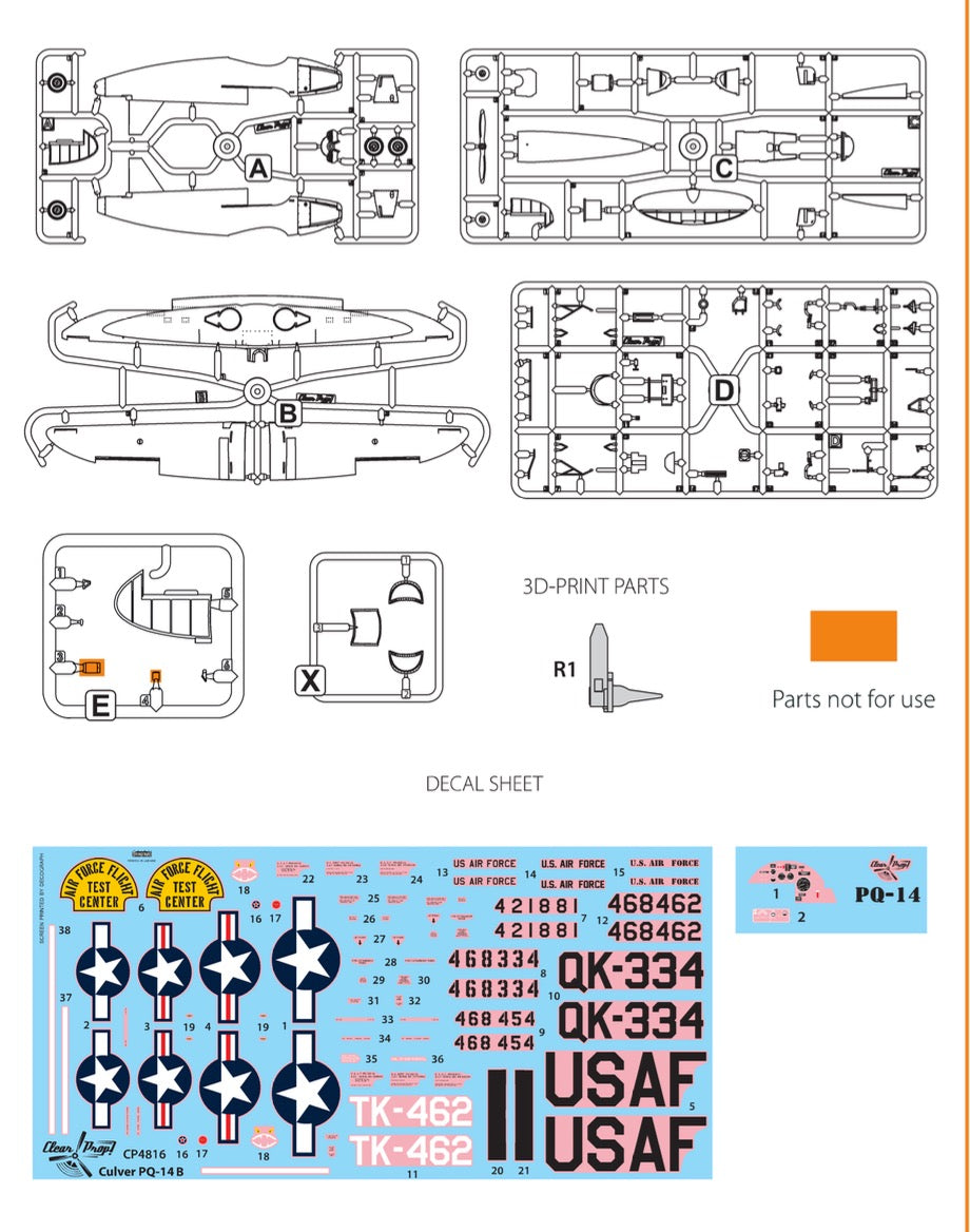 Clear Prop Models CP4816 1:48 Culver PQ-14B