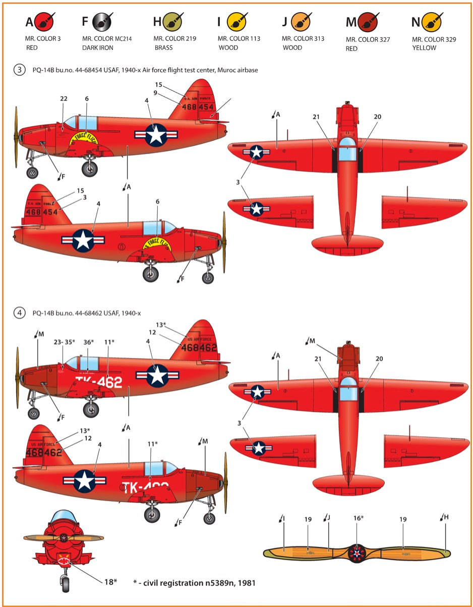 Clear Prop Models CP4816 1:48 Culver PQ-14B