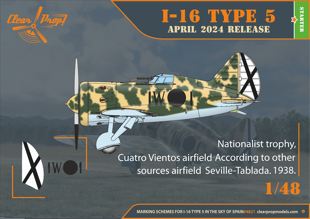 Clear Prop Models CP4821 1:48 Polikarpov I-16 type 5