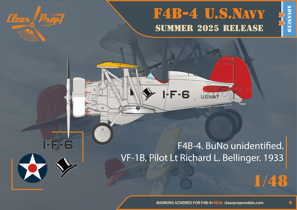 Clear Prop Models CP4826 1:48 Boeing F4B-4