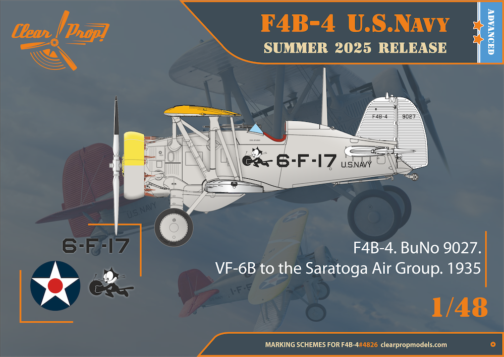 Clear Prop Models CP4826 1:48 Boeing F4B-4