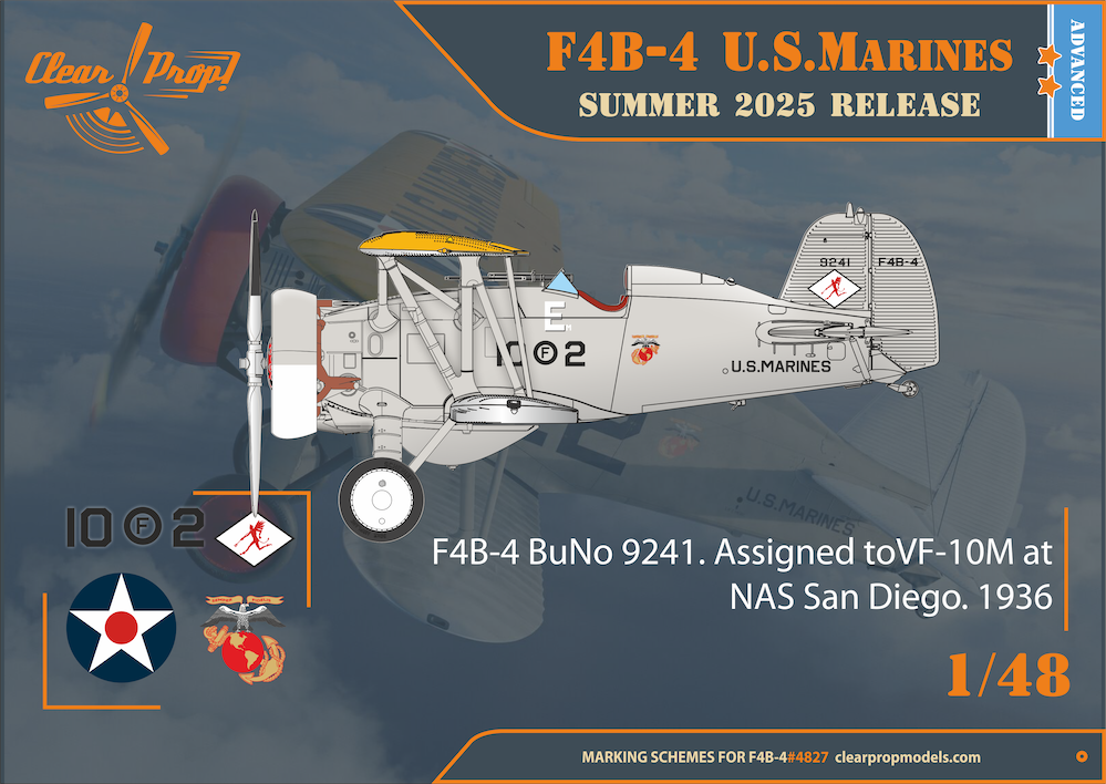 Clear Prop Models CP4827 1:48 Boeing F4B-4