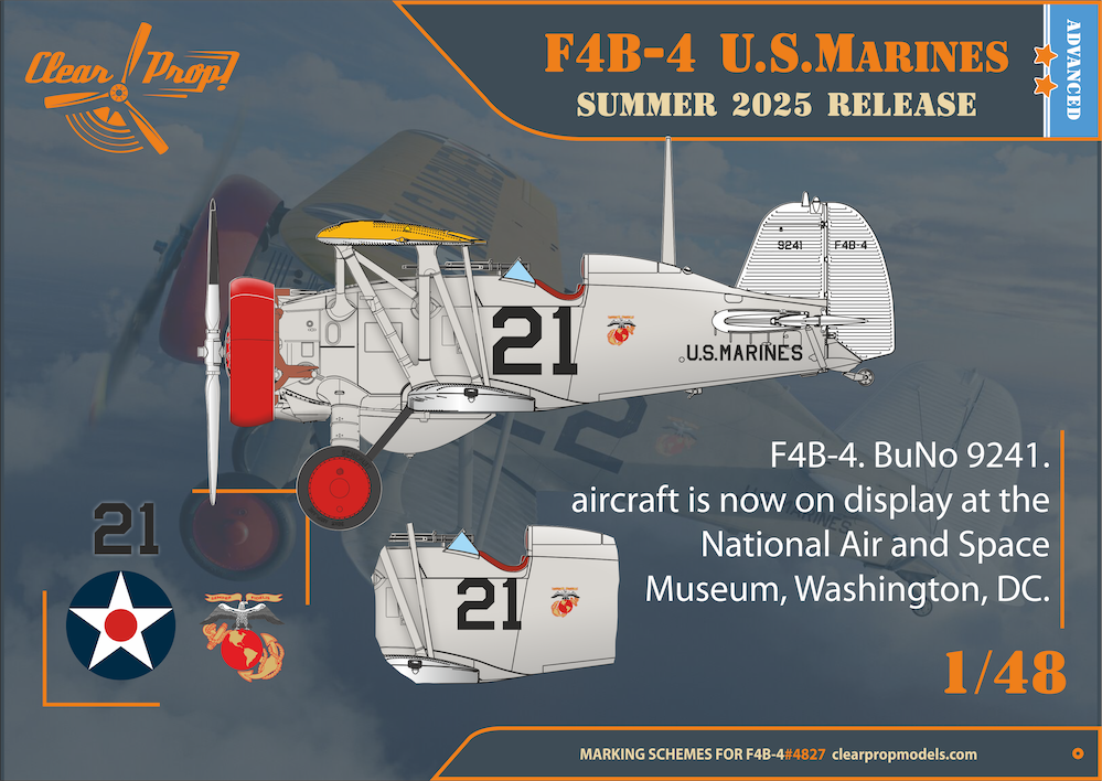 Clear Prop Models CP4827 1:48 Boeing F4B-4