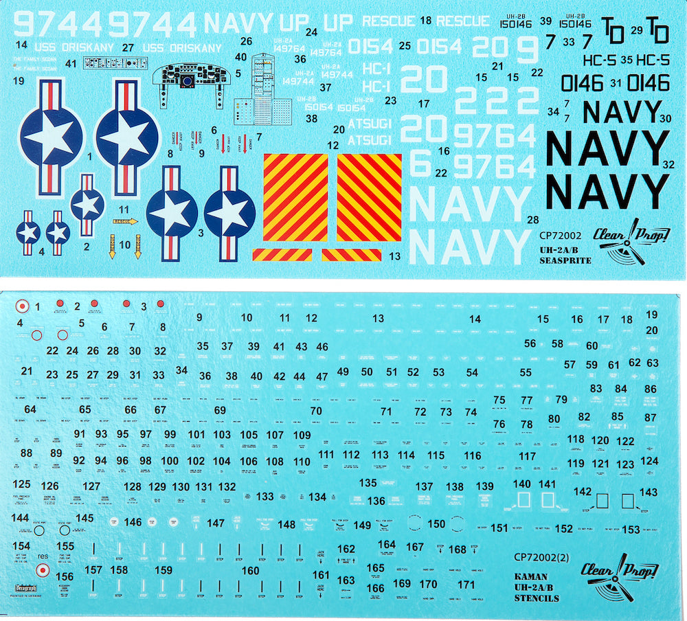 Clear Prop Models CP72002 1:72 Kaman UH-2A/B Seasprite