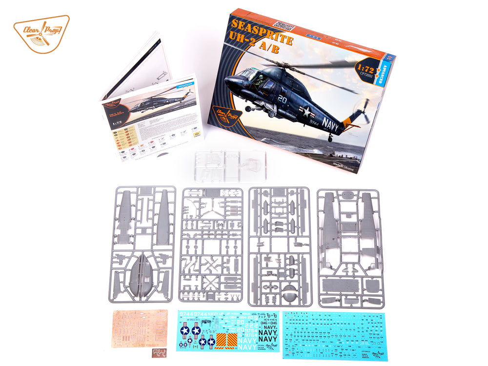 Clear Prop Models CP72002 1:72 Kaman UH-2A/B Seasprite