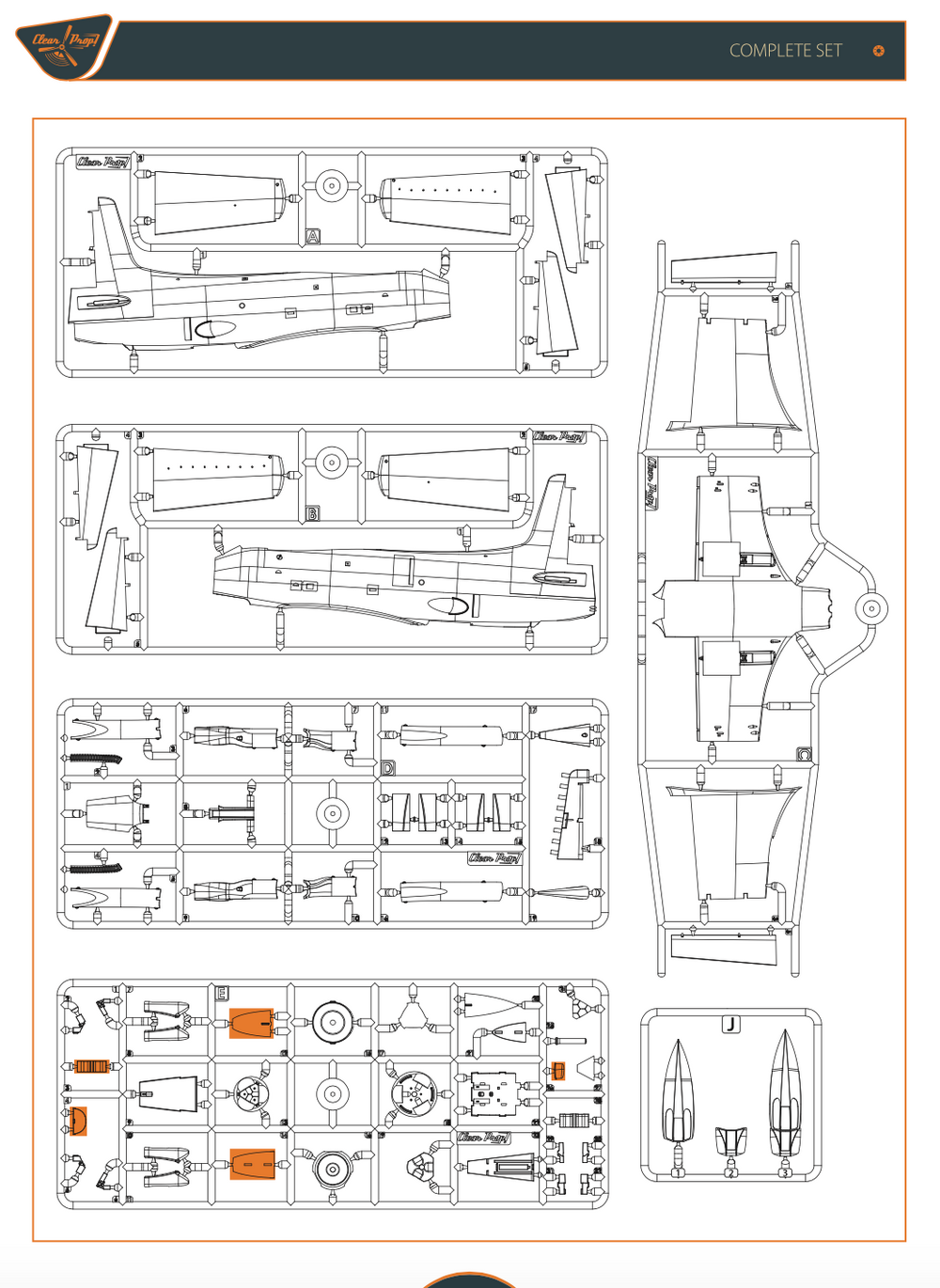 Clear Prop Models CP72005 1:72 Douglas XA2D-1 Skyshark