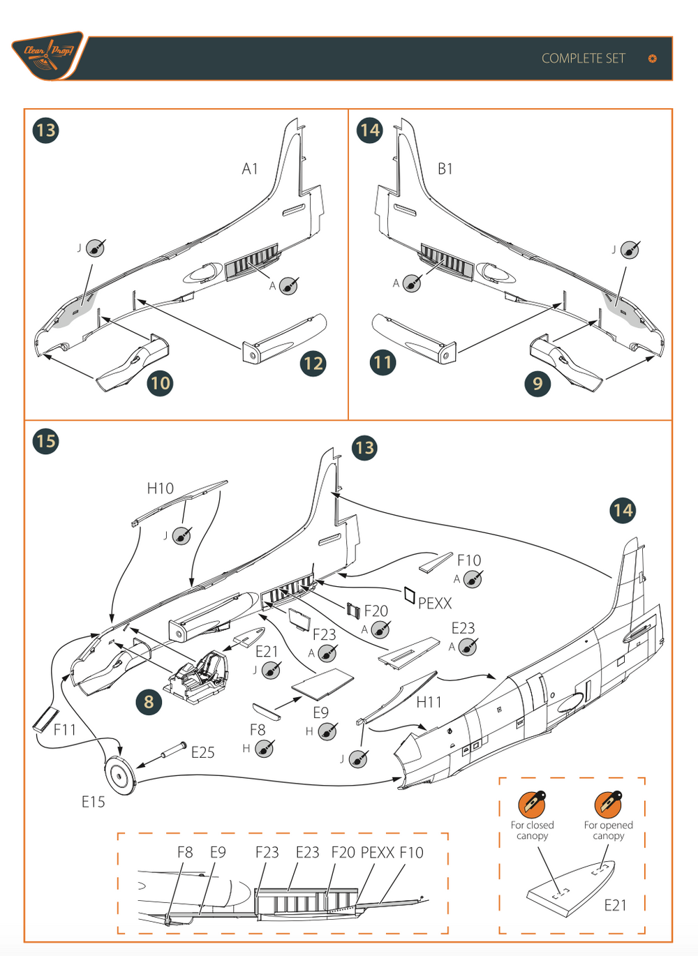 Clear Prop Models CP72005 1:72 Douglas XA2D-1 Skyshark