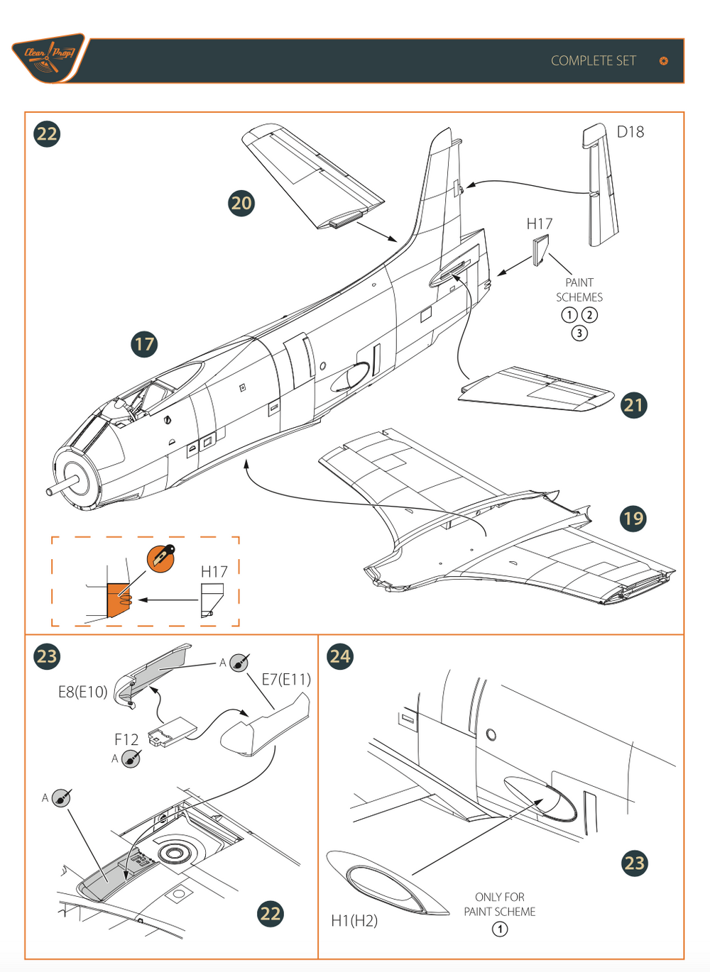 Clear Prop Models CP72005 1:72 Douglas XA2D-1 Skyshark