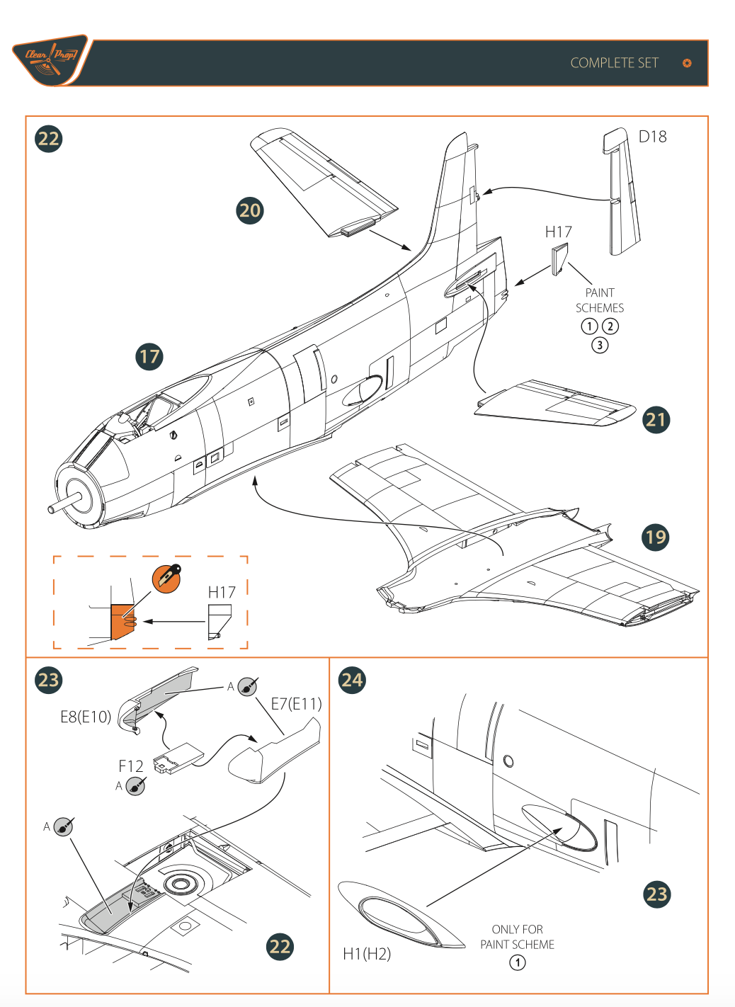 Clear Prop Models CP72005 1:72 Douglas XA2D-1 Skyshark