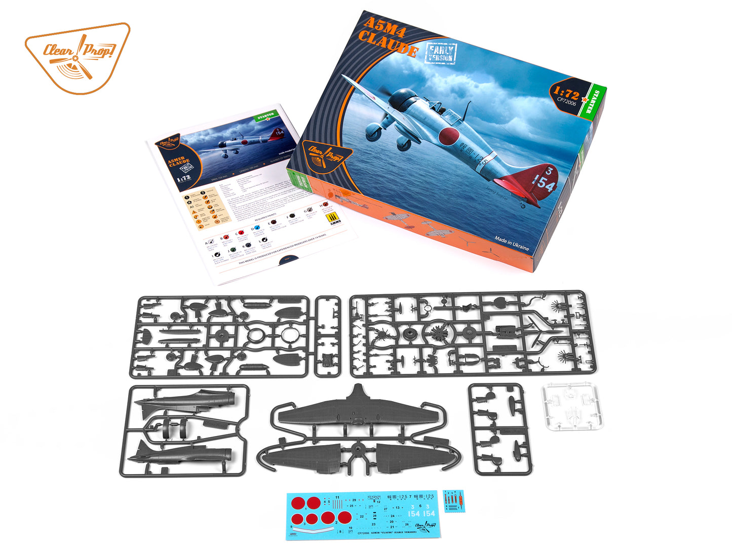 Clear Prop Models CP72006 1:72 Mitsubishi A5M2b Claude