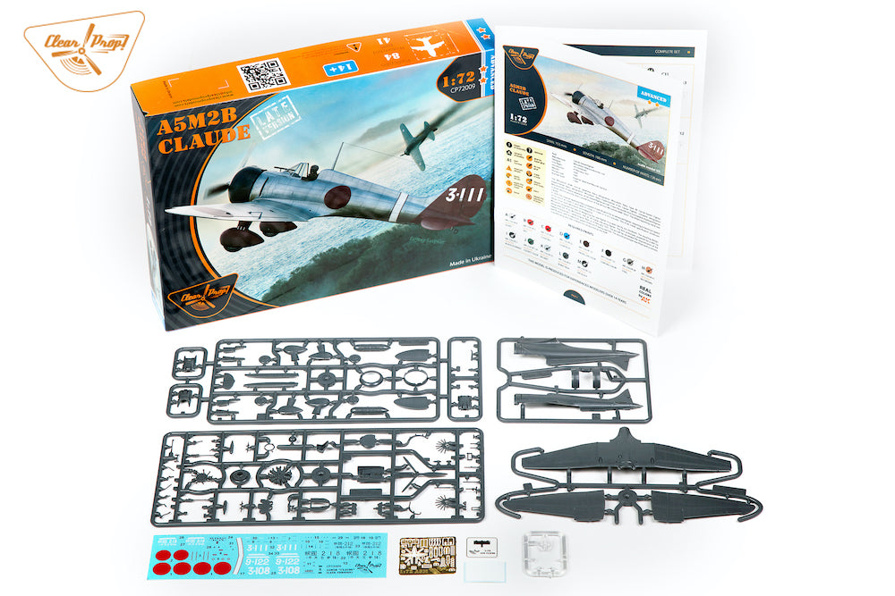 Clear Prop Models CP72009 1:72 Mitsubishi A5M2b 'Claude' late version
