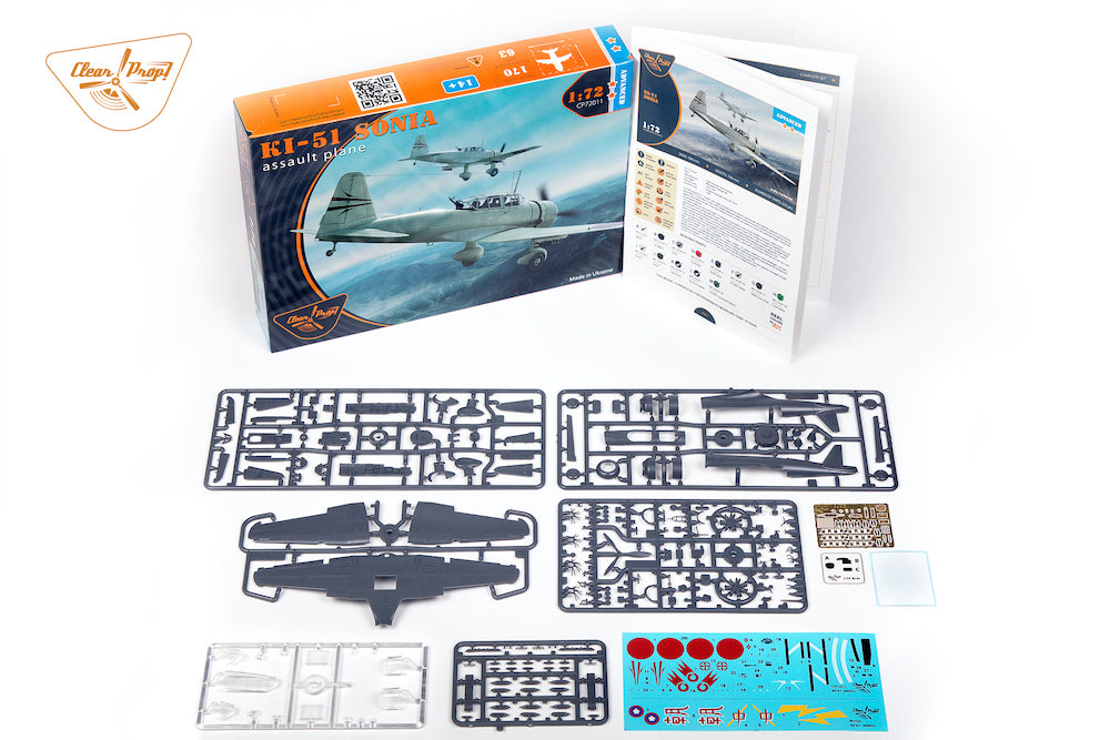 Clear Prop Models CP72011 1:72 Mitsubishi Ki-51 'Sonia' ADVANCED KIT