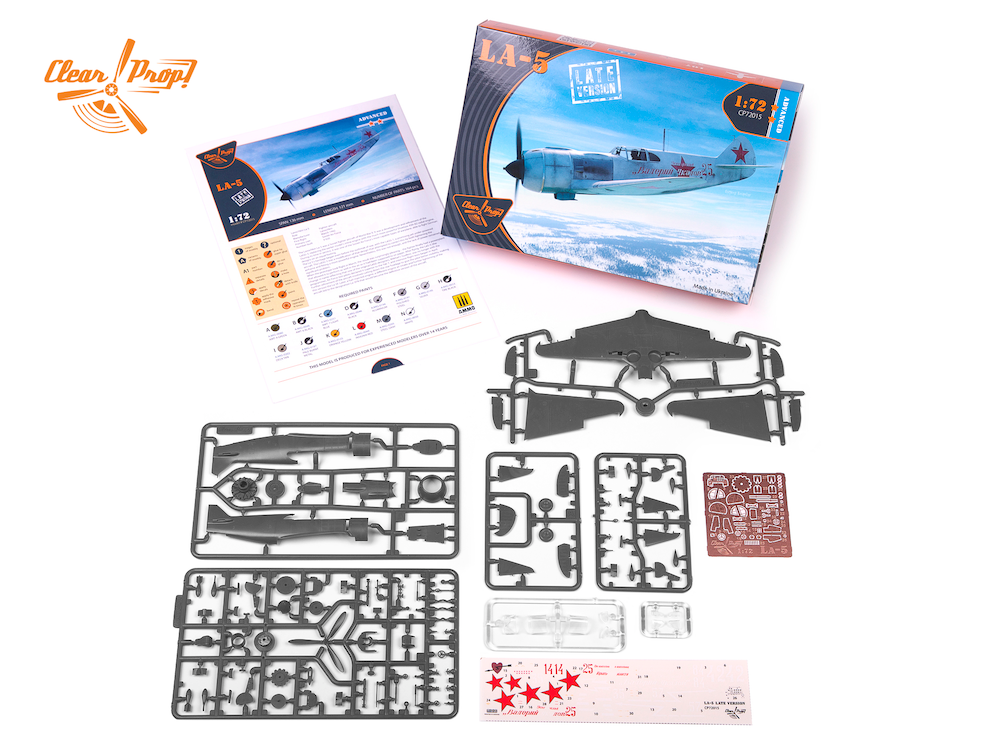 Clear Prop Models CP72015 1:72 Lavochkin La-5/late version Advanced kit