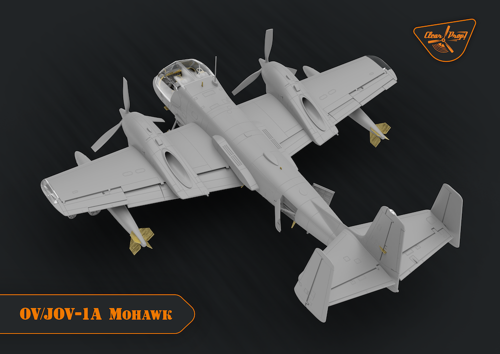 Clear Prop Models CP72016 1:72 Grumman OV-1A/JOV-1A Mohawk