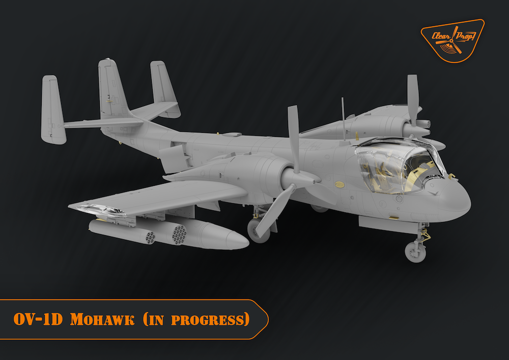 Clear Prop Models CP72016 1:72 Grumman OV-1A/JOV-1A Mohawk