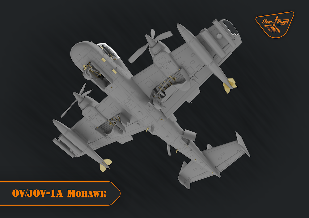 Clear Prop Models CP72016 1:72 Grumman OV-1A/JOV-1A Mohawk