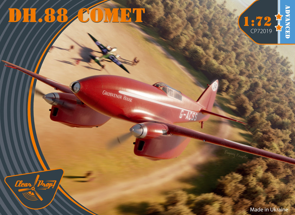 Clear Prop Models CP72019 1:72 de Havilland DH.88 Comet Advanced kit