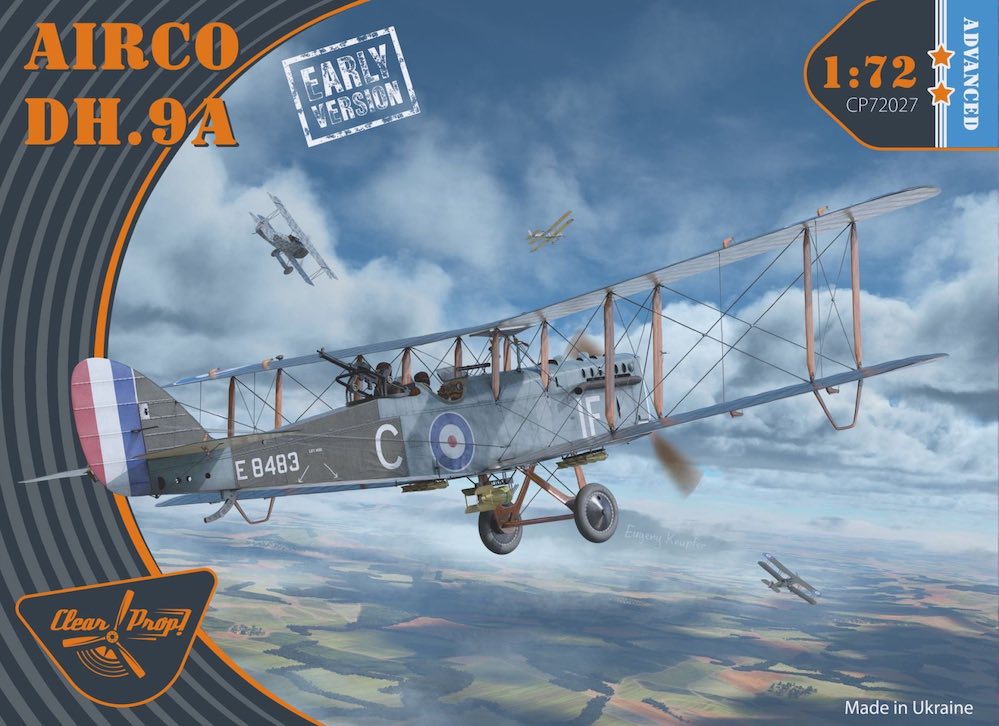 Clear Prop Models CP72027 1:72 Airco DH.9A early version