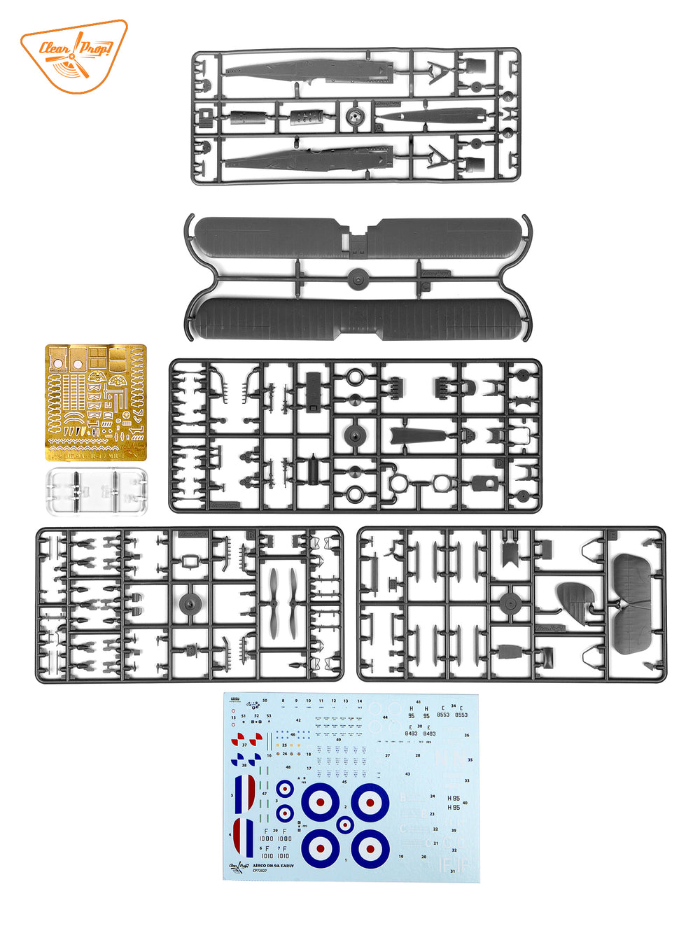 Clear Prop Models CP72027 1:72 Airco DH.9A early version