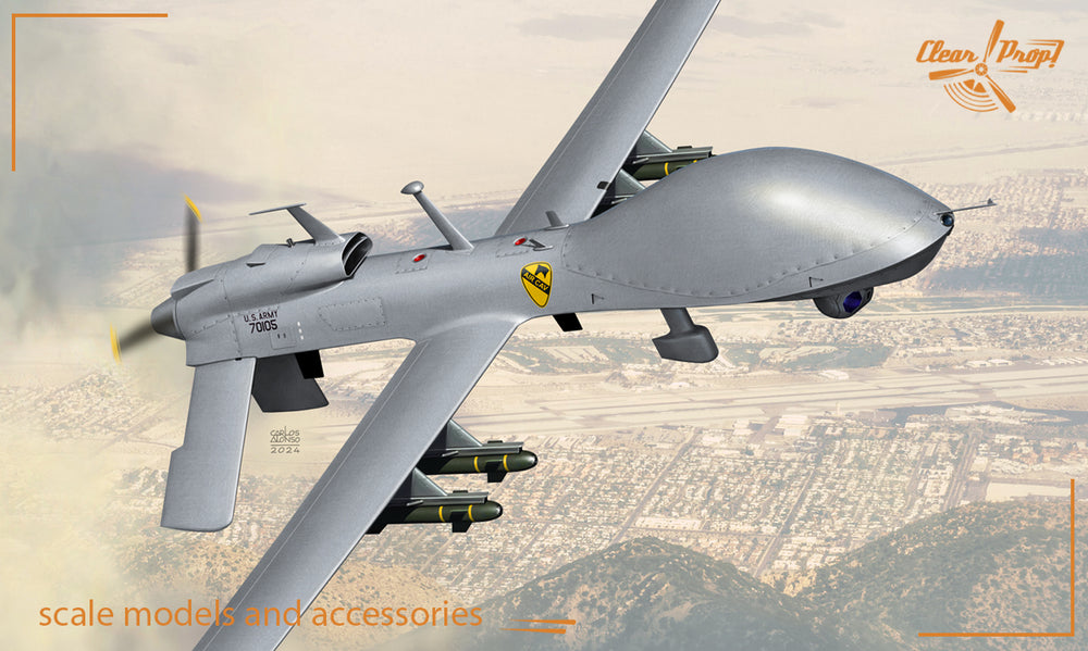 Clear Prop Models CP72028 1:72 General-Atomics MQ-1C Grey Eagle UAV
